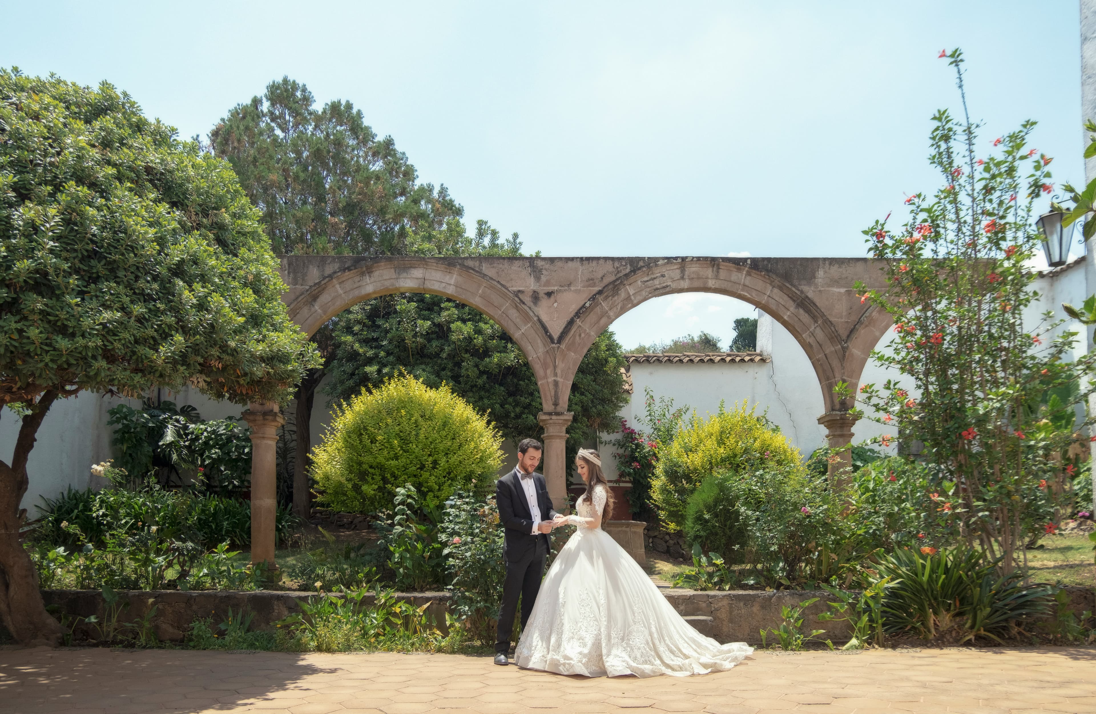 Garden wedding venue